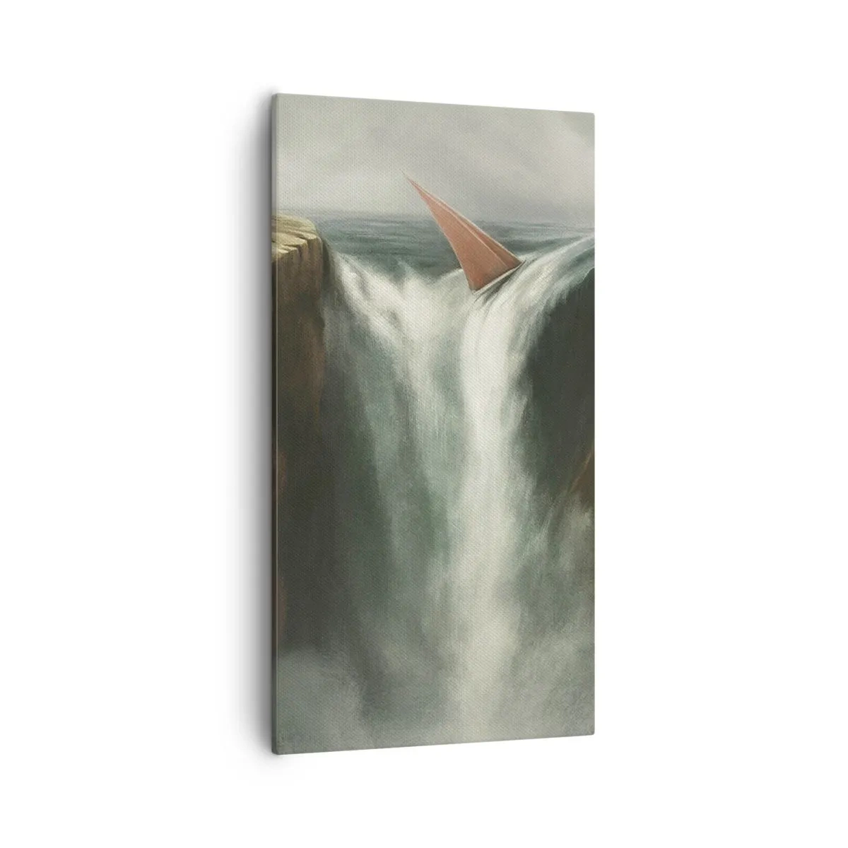 Bild auf Leinwand - Leinwandbild - Warnung des Lebens - 55x100 cm