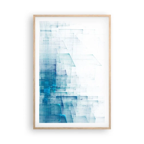 Poster in einem Rahmen aus heller Eiche - Wie der Raum wgeschaffen urde - 61x91 cm