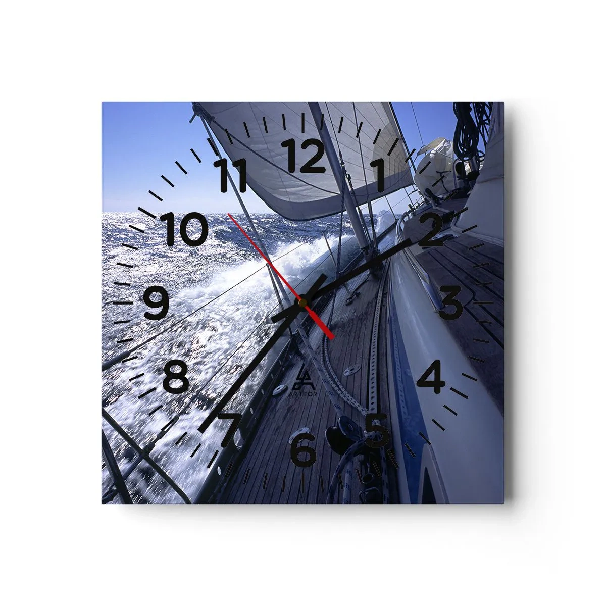 Wanduhr - Glasuhr - Ich weiß was es heißt ein Vogel zu sein - 30x30 cm