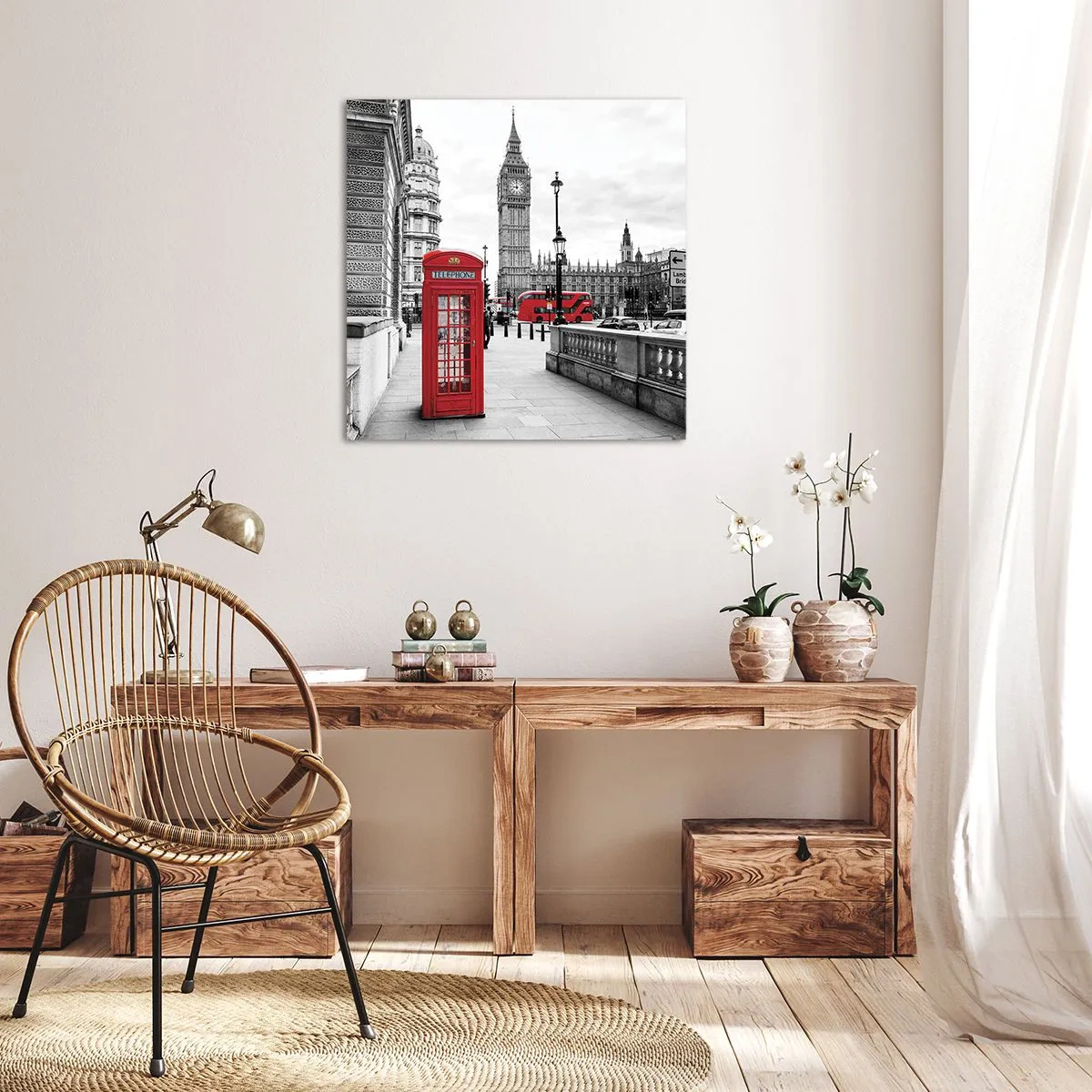 Bild auf Leinwand - Leinwandbild - London, ohne Zweifel - 30x30 cm