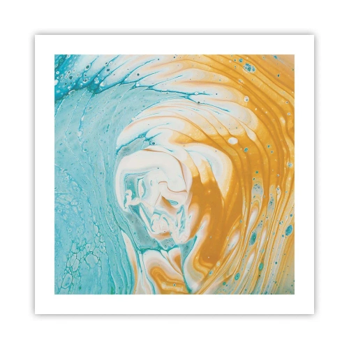 Poster - Pastellwirbel - 50x50 cm