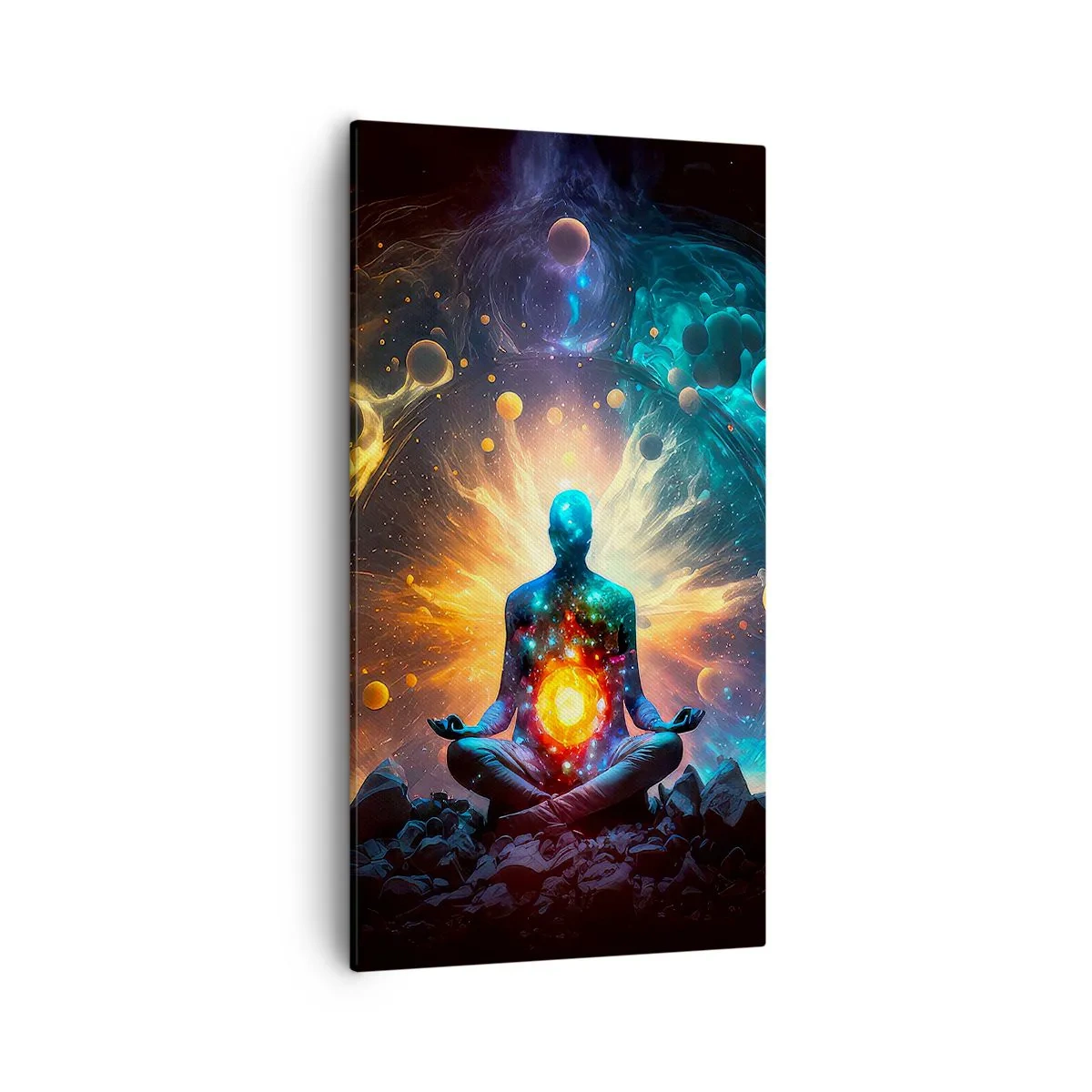 Bild auf Leinwand - Leinwandbild - Kosmischer Frieden - 55x100 cm