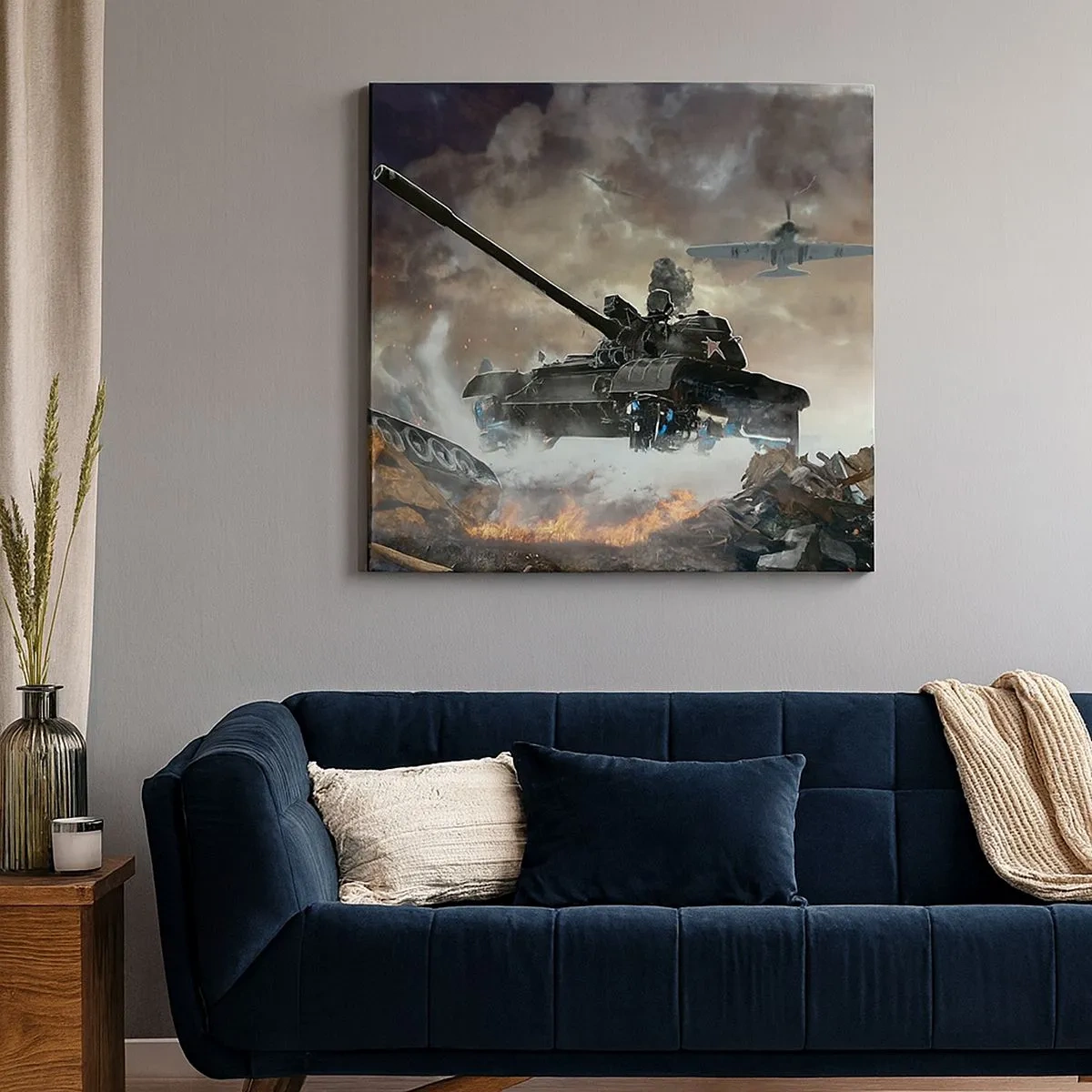 Bild auf Leinwand - Leinwandbild - Der Kampf ist schrecklich und schön - 30x30 cm