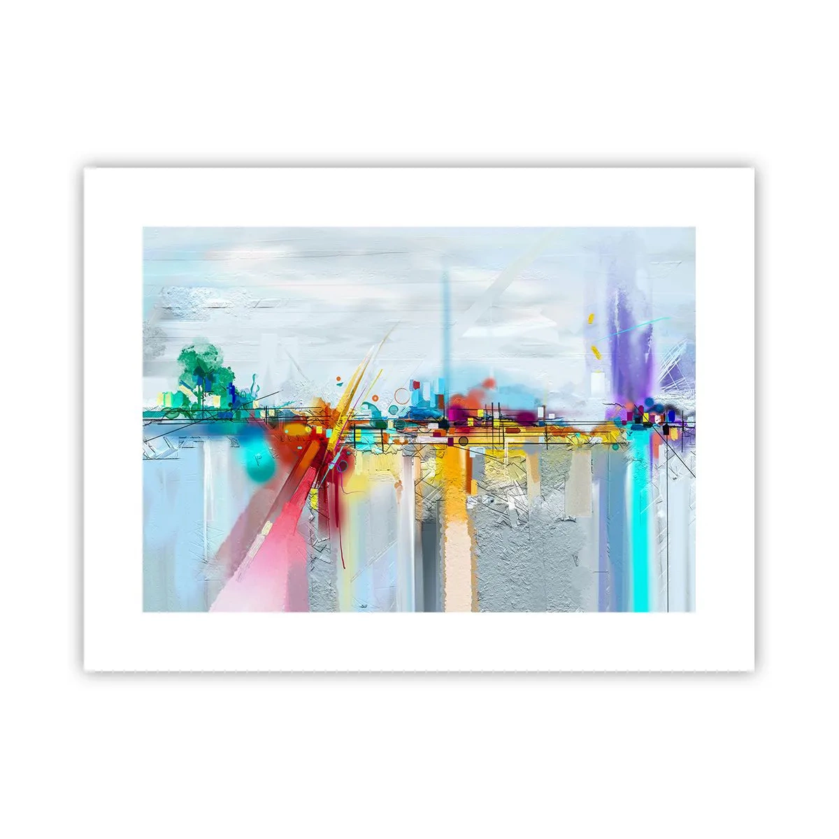 Poster - Freudenbrücke über den Fluss des Lebens - 40x30 cm