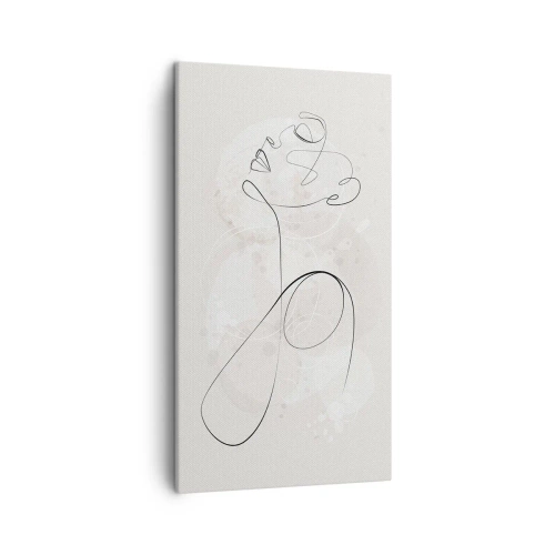 Bild auf Leinwand - Leinwandbild - Die Spirale der Schönheit - 45x80 cm