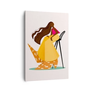 Bild auf Leinwand - Leinwandbild - Mode macht auch Spaß - 70x100 cm