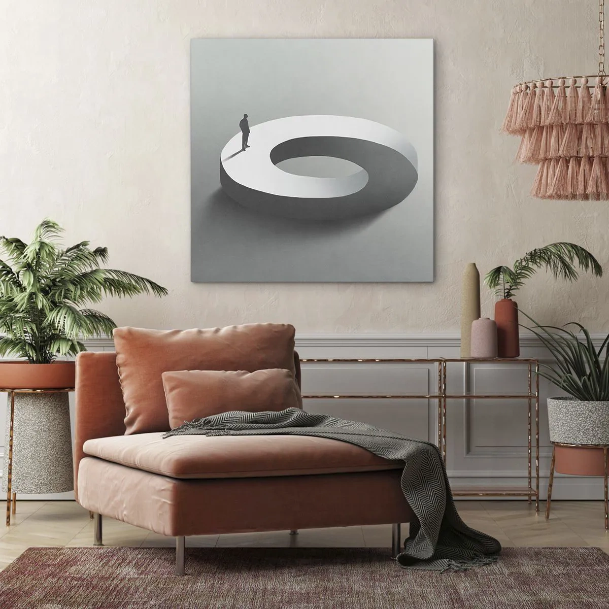 Bild auf Leinwand - Leinwandbild - Und wie soll man davon klug werden - 30x30 cm