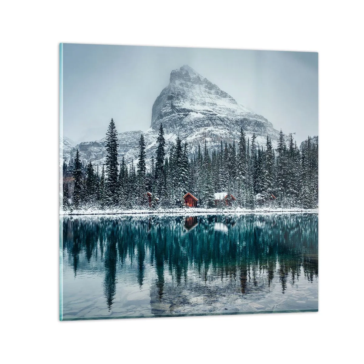 Glasbild - Bild auf glas - Kanadischer Rückzug - 70x70 cm