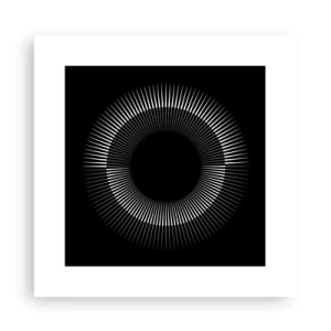 Poster - Schwarze Sonne - 30x30 cm