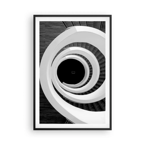 Poster in einem schwarzem Rahmen - Zum Kern der Sache - 61x91 cm