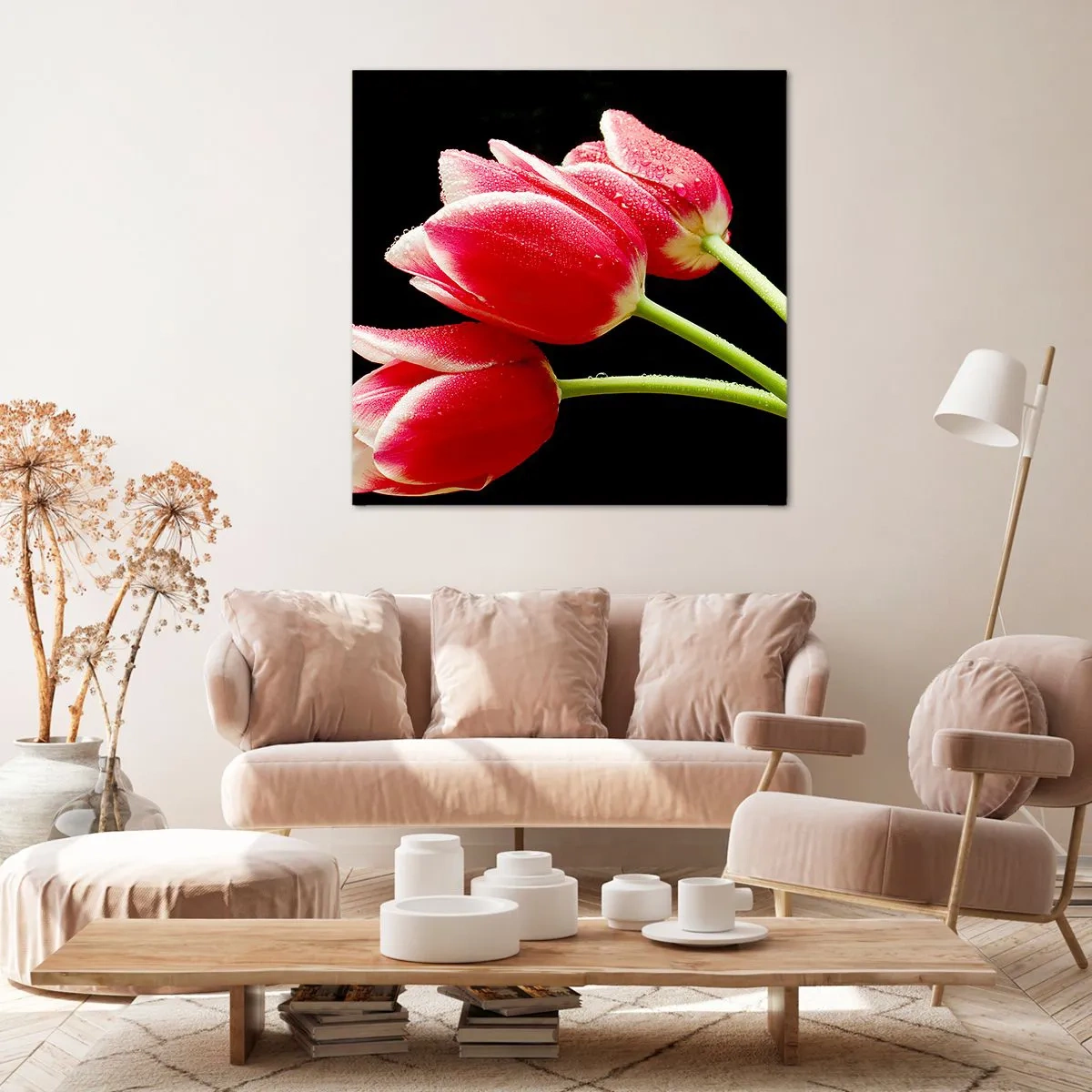 Bild auf Leinwand - Leinwandbild - Ein Versprechen der reinen Liebe - 60x60 cm