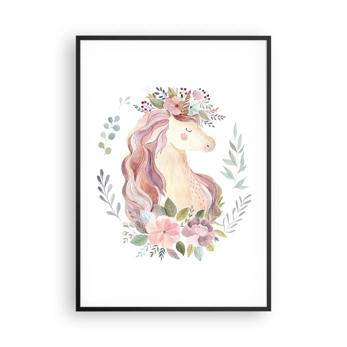 Poster in einem schwarzem Rahmen - Eine Einladung in die Welt der Märchen - 70x100 cm