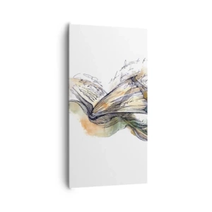 Bild auf Leinwand - Leinwandbild - Auf den Flügeln der Poesie - 65x120 cm