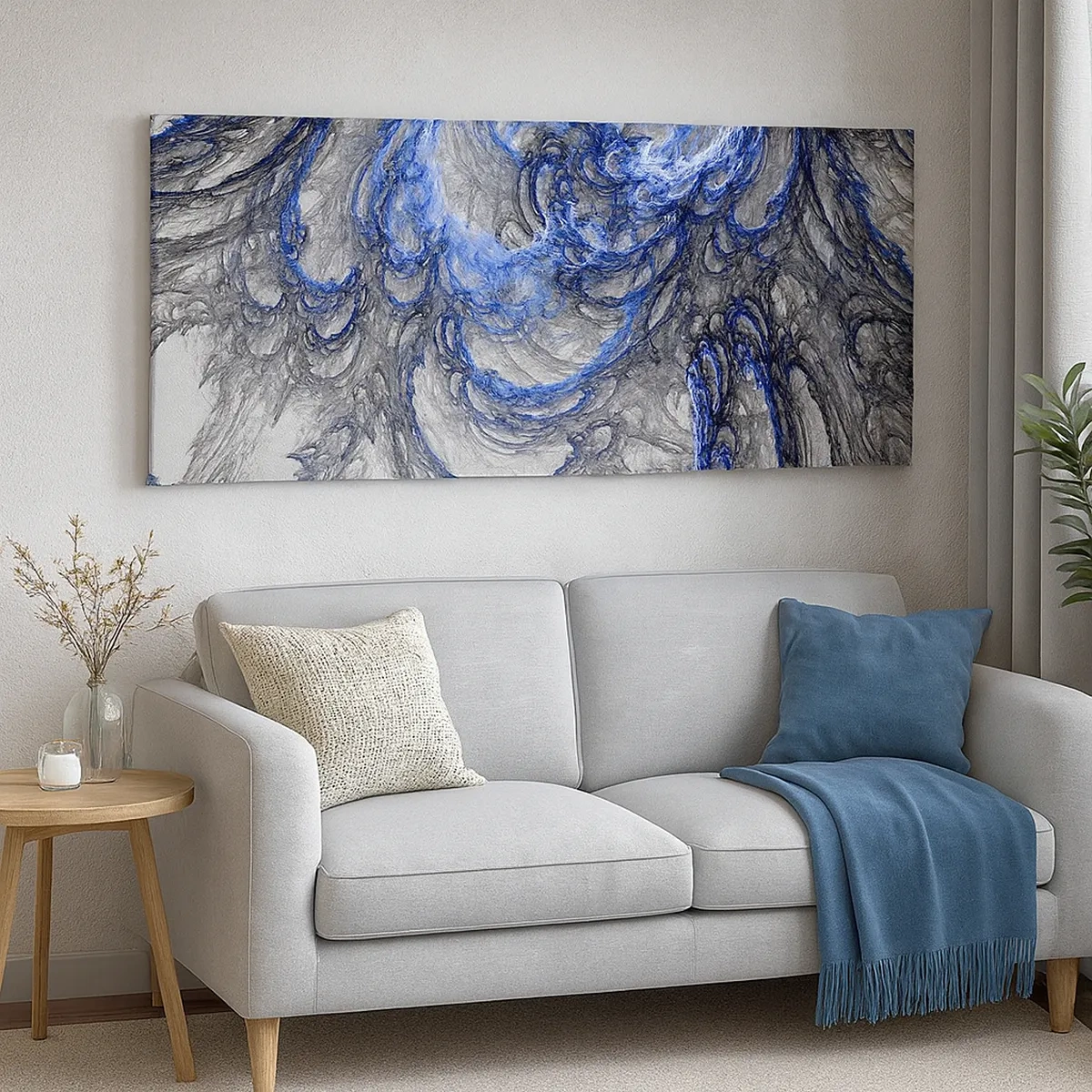 Bild auf Leinwand - Leinwandbild - Die Geburt einer Welle - 30x30 cm