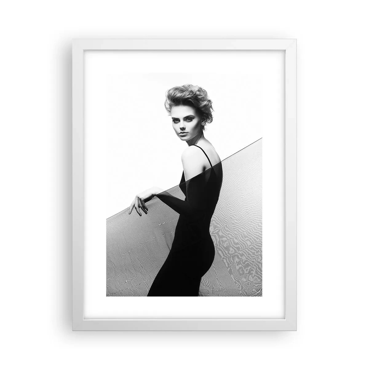 Poster in einem weißen Rahmen - Magnetischer Blick - 30x40 cm