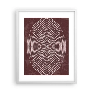 Poster in einem weißen Rahmen - Der Raum spricht - 40x50 cm