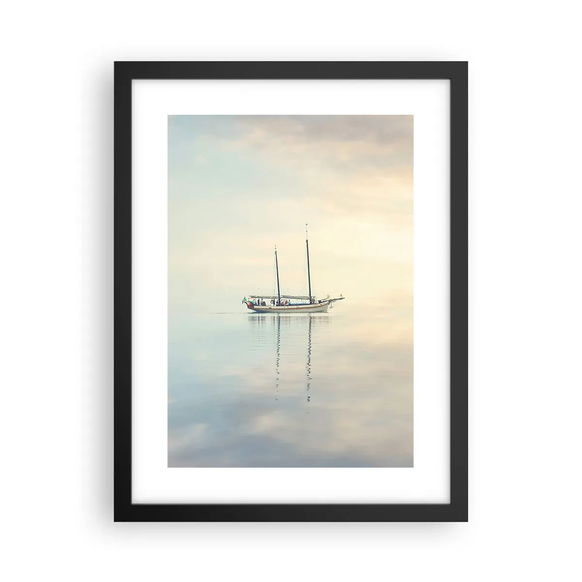 Poster in einem schwarzem Rahmen - Im Meer der Stille - 30x40 cm