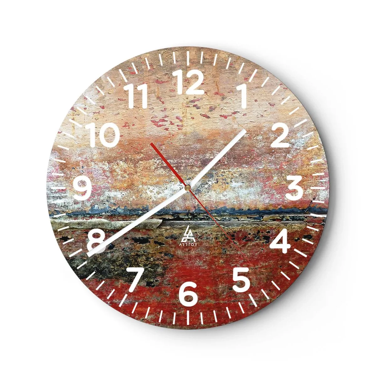 Wanduhr - Glasuhr - Vielleicht liegt es am Meer - 40x40 cm
