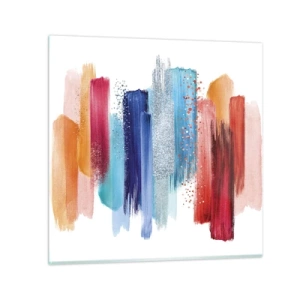 Glasbild - Bild auf glas - Auf und ab - 70x70 cm
