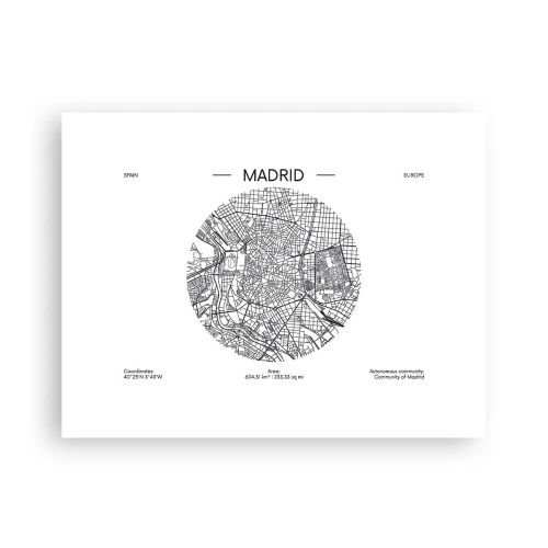 Poster - Anatomie von Madrid - 40x30 cm