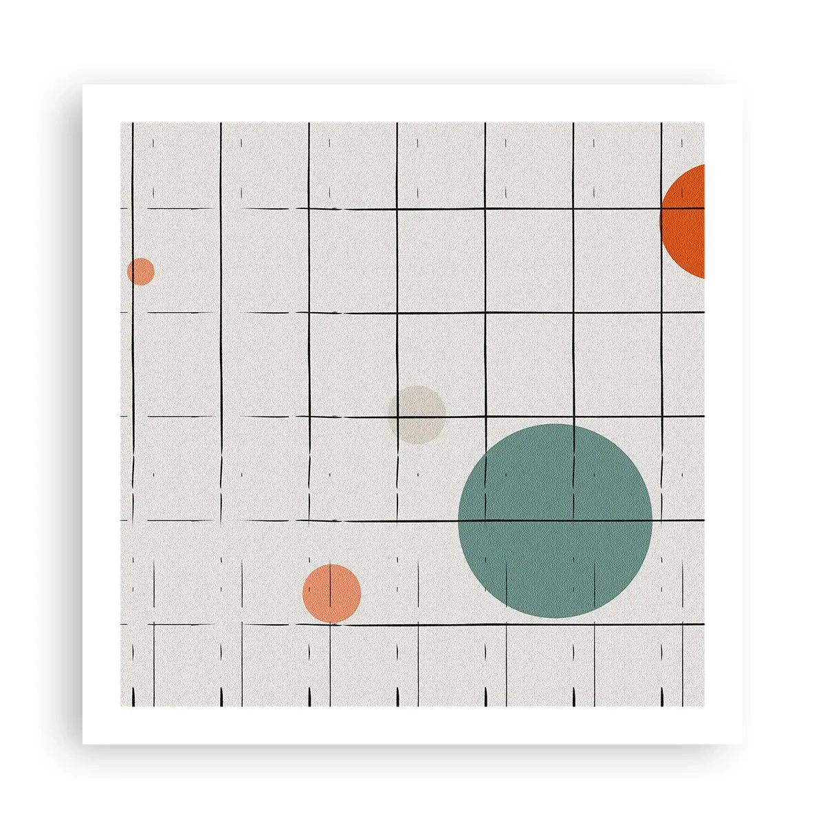 Poster - Gefangen. Wir oder sie? - 60x60 cm