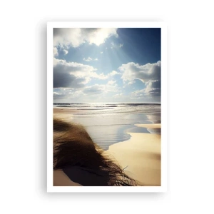 Poster - Strand, wilder Strand - 70x100 cm
