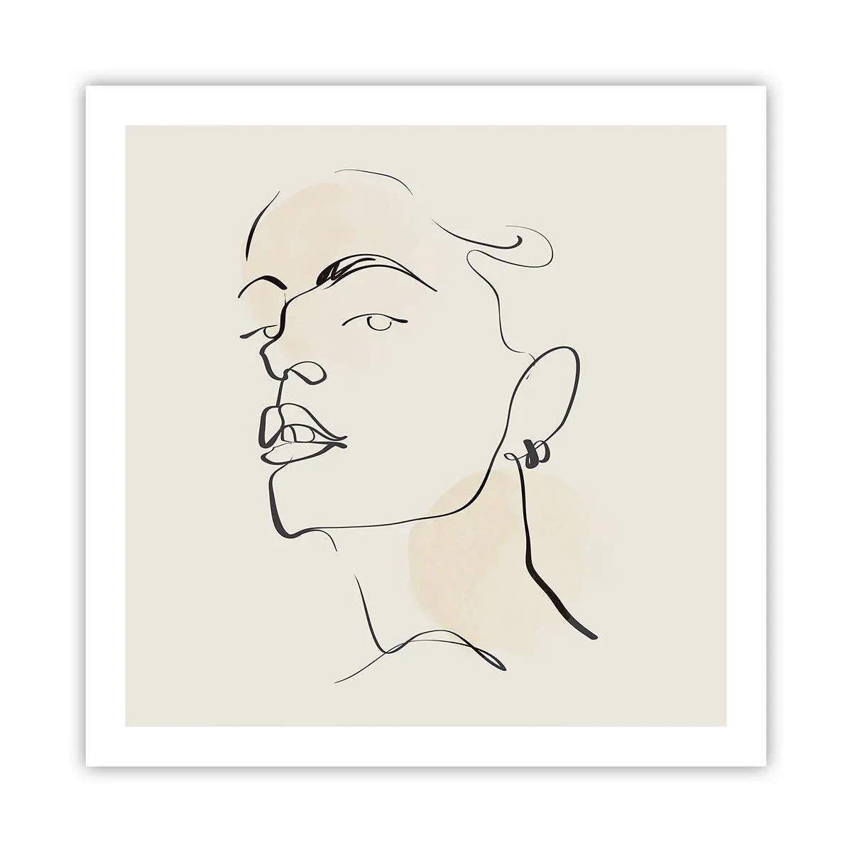 Poster - Ein stolzer Blick - 60x60 cm