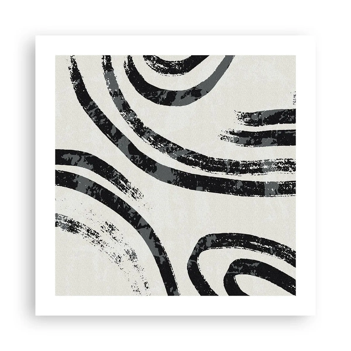 Poster - Bei Hälfte angehalten - 50x50 cm
