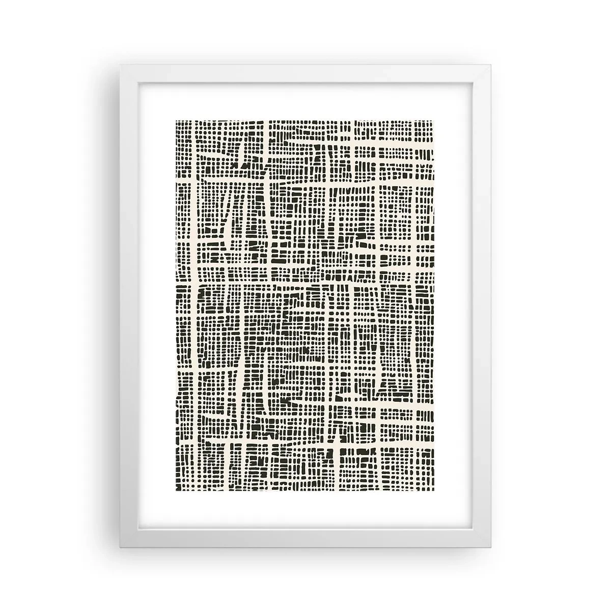 Poster in einem weißen Rahmen - Gewebte Komposition - 30x40 cm