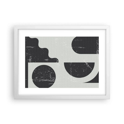 Poster in einem weißen Rahmen - Komposition oben und unten - 40x30 cm
