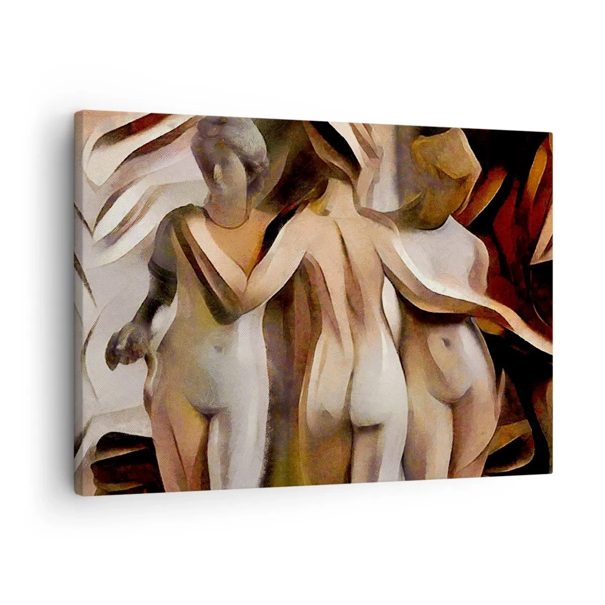 Bild auf Leinwand - Leinwandbild - Drei Grazien 2.0 - 70x50 cm