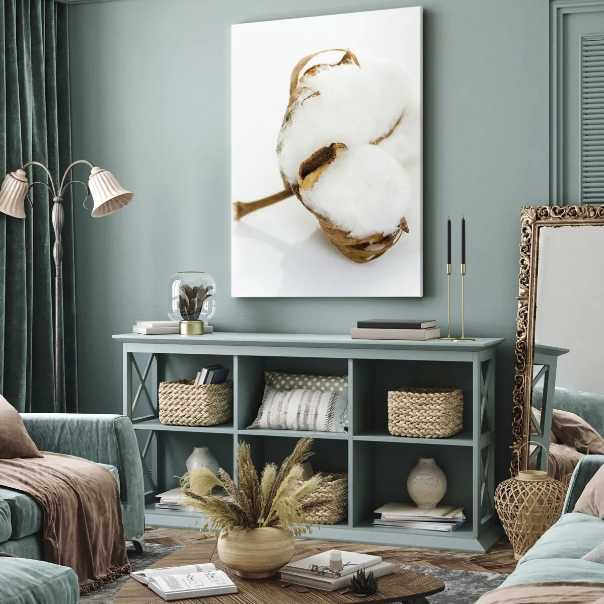 Bild auf Leinwand - Leinwandbild - Von Natur aus weich - 55x100 cm