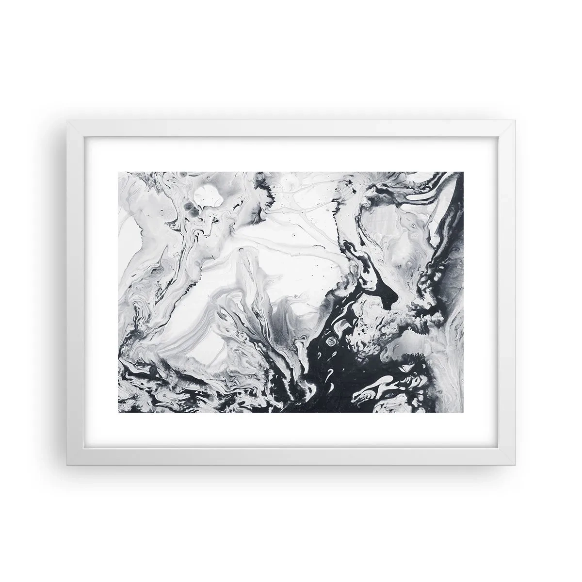 Poster in einem weißen Rahmen - Das Innere der Erde - 40x30 cm
