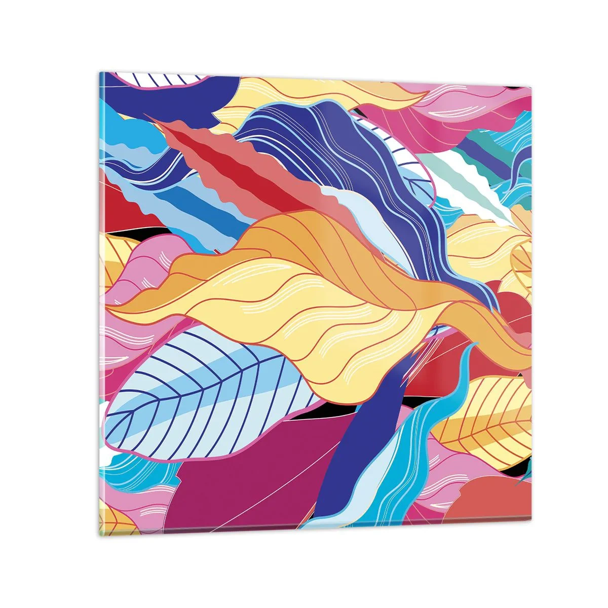 Glasbild - Bild auf glas - Buntes Durcheinander - 40x40 cm