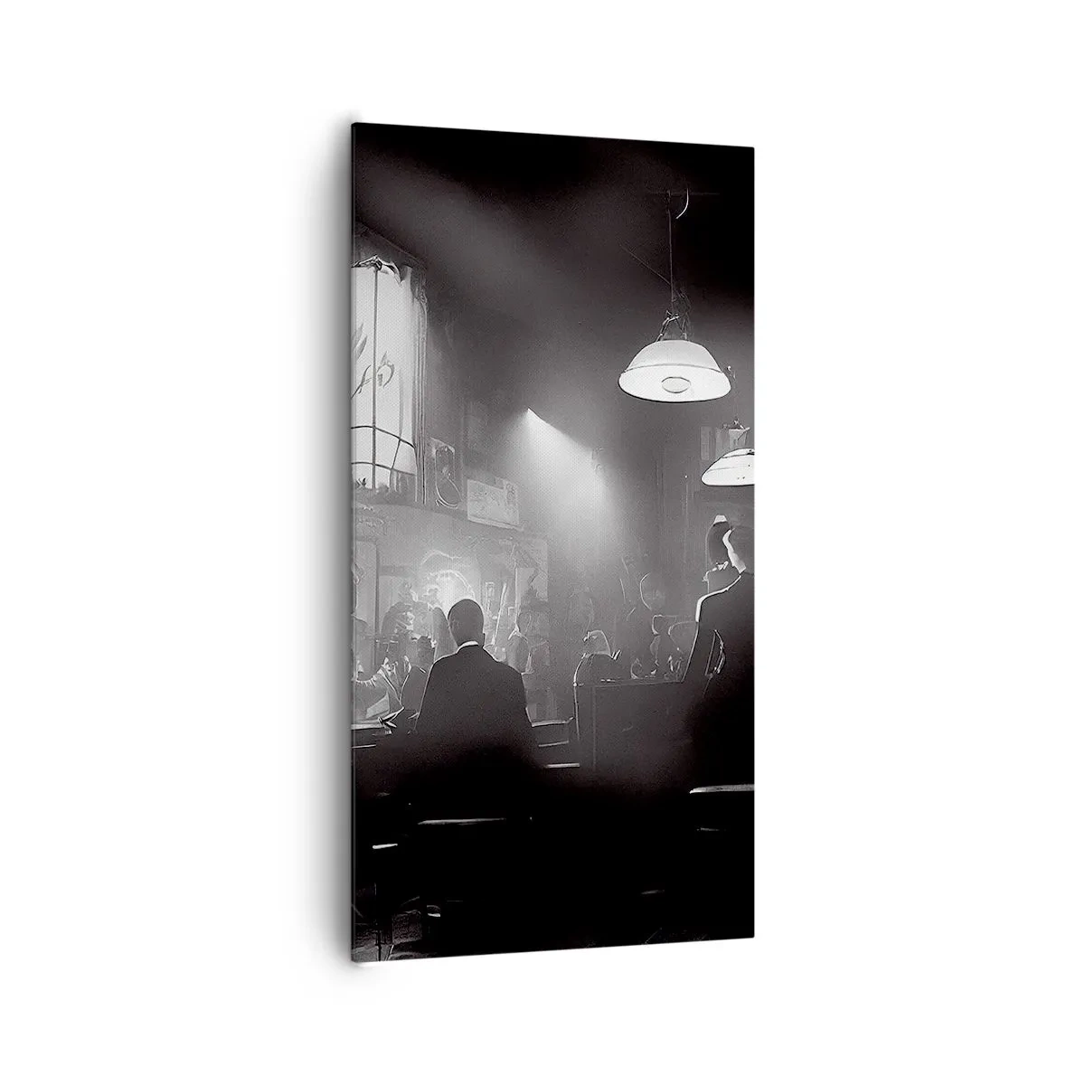 Bild auf Leinwand - Leinwandbild - In Jazz-Atmosphäre - 65x120 cm