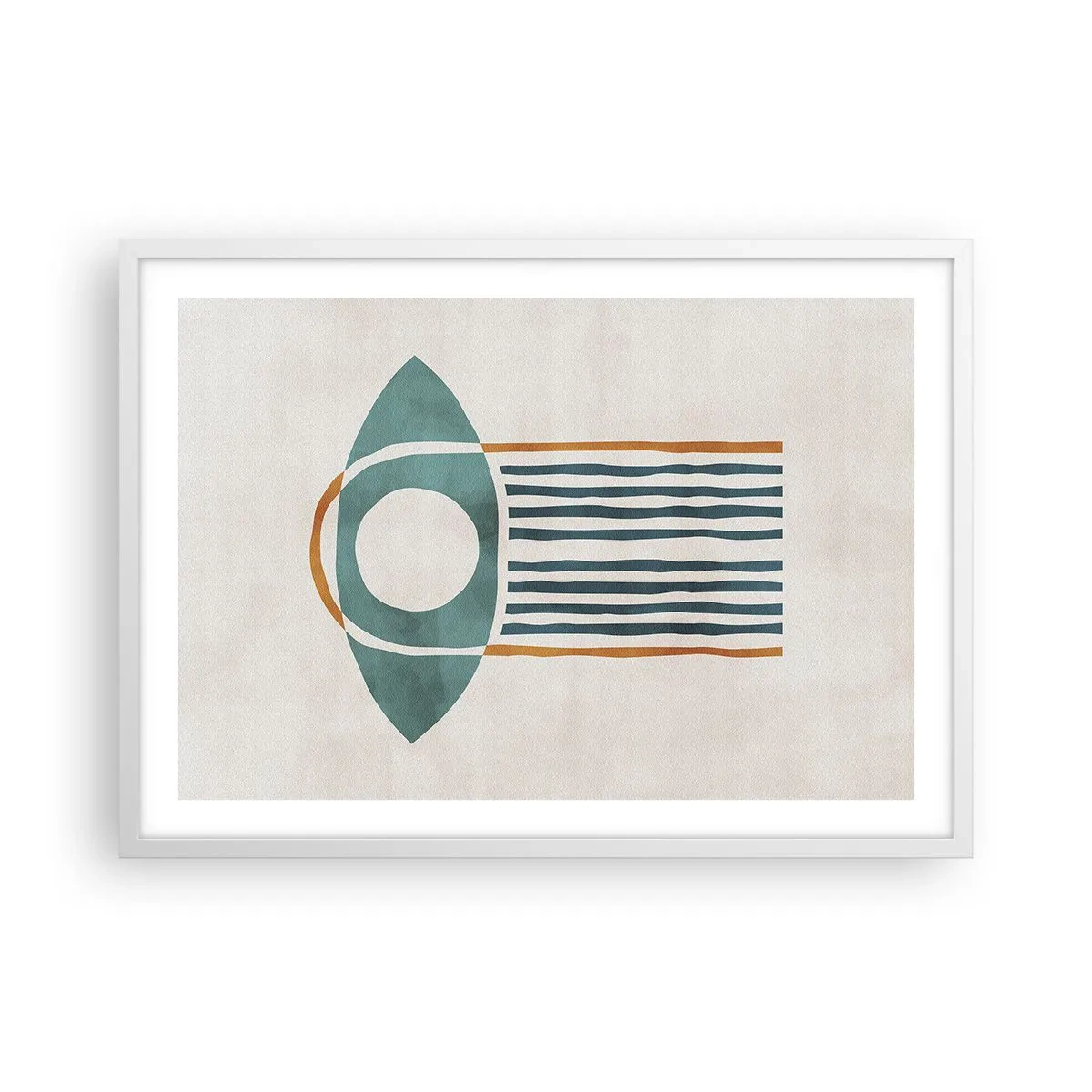 Poster in einem weißen Rahmen - Zeichen und Rituale - 70x50 cm