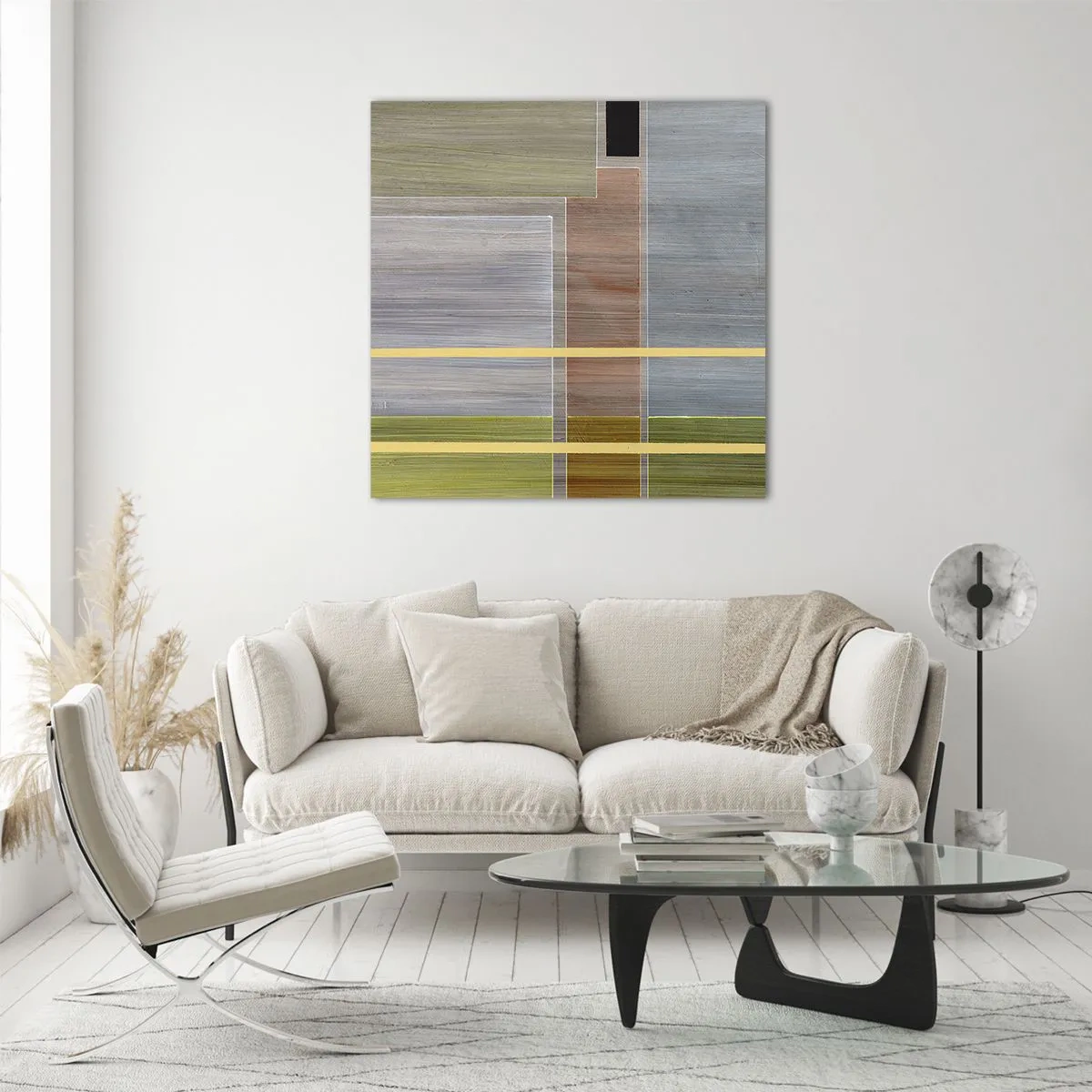 Glasbild - Bild auf glas - Einfach und ruhig - 60x60 cm