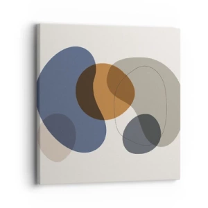 Bild auf Leinwand - Leinwandbild - Farbtropfen - 30x30 cm