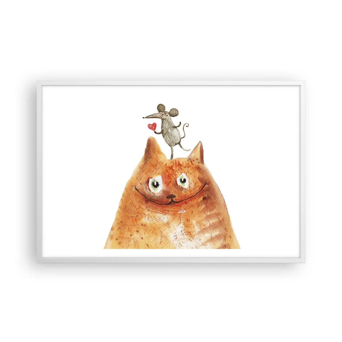 Poster in einem weißen Rahmen - Paradoxien der Liebe - 91x61 cm