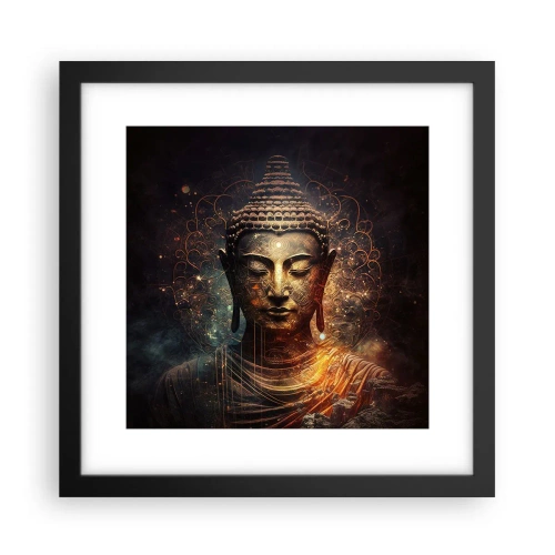 Poster in einem schwarzem Rahmen - Spirituelles Gleichgewicht - 30x30 cm