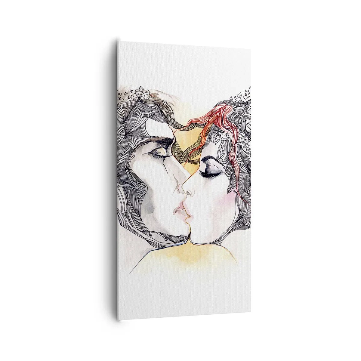 Bild auf Leinwand - Leinwandbild - Die Welt existiert nicht - 65x120 cm