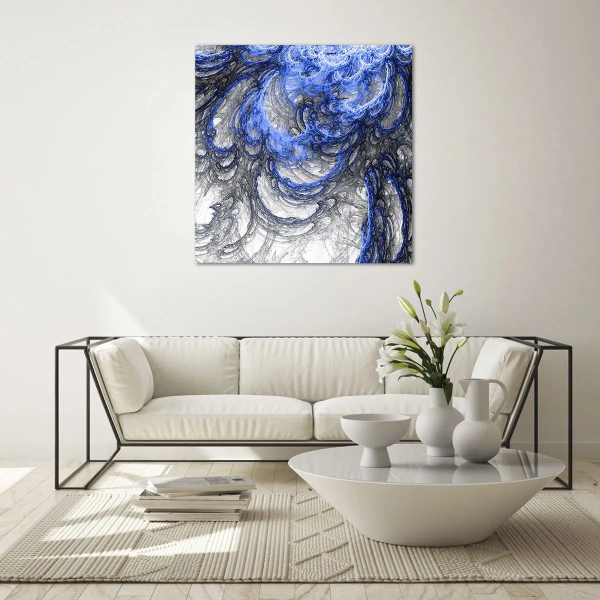 Glasbild - Bild auf glas - Die Geburt einer Welle - 40x40 cm