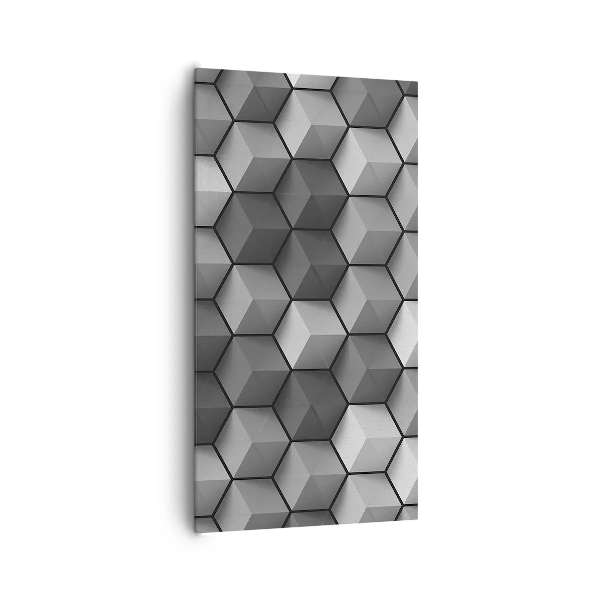 Bild auf Leinwand - Leinwandbild - Kubistisches Puzzle - 65x120 cm