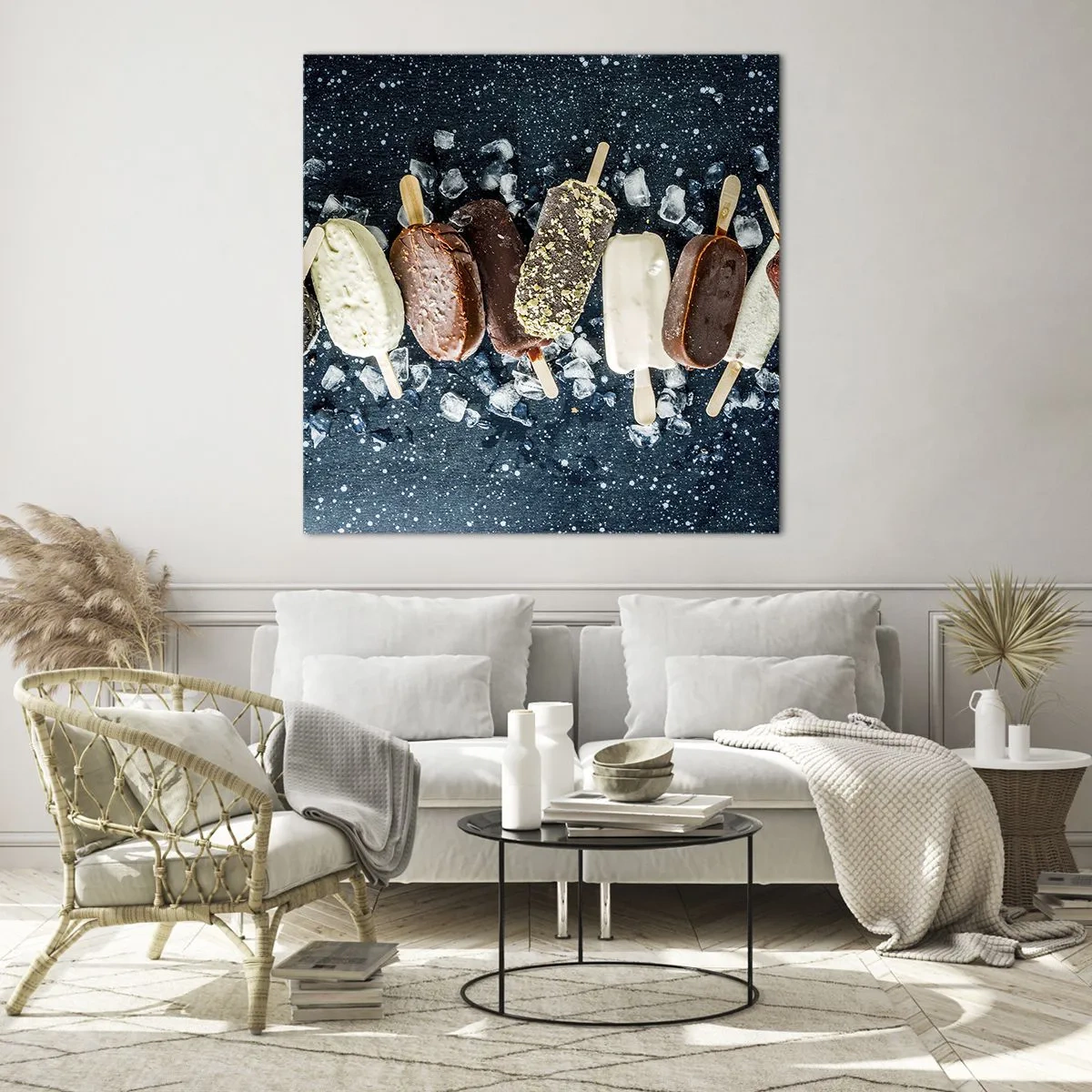 Glasbild - Bild auf glas - Geschmack des heißen Sommers - 40x40 cm