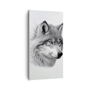 Bild auf Leinwand - Leinwandbild - Alpha – ohne Zweifel - 55x100 cm