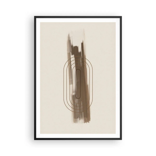 Poster in einem schwarzem Rahmen - Ein Hauch von Grau - 70x100 cm