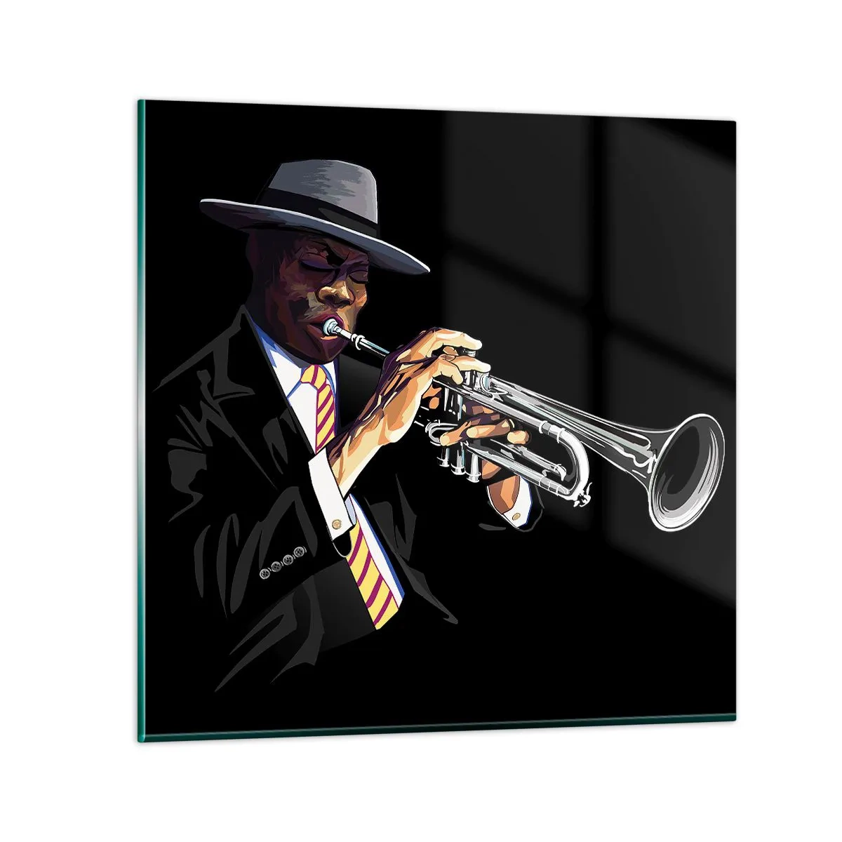 Glasbild - Bild auf glas - Charme der alten Schule - 40x40 cm