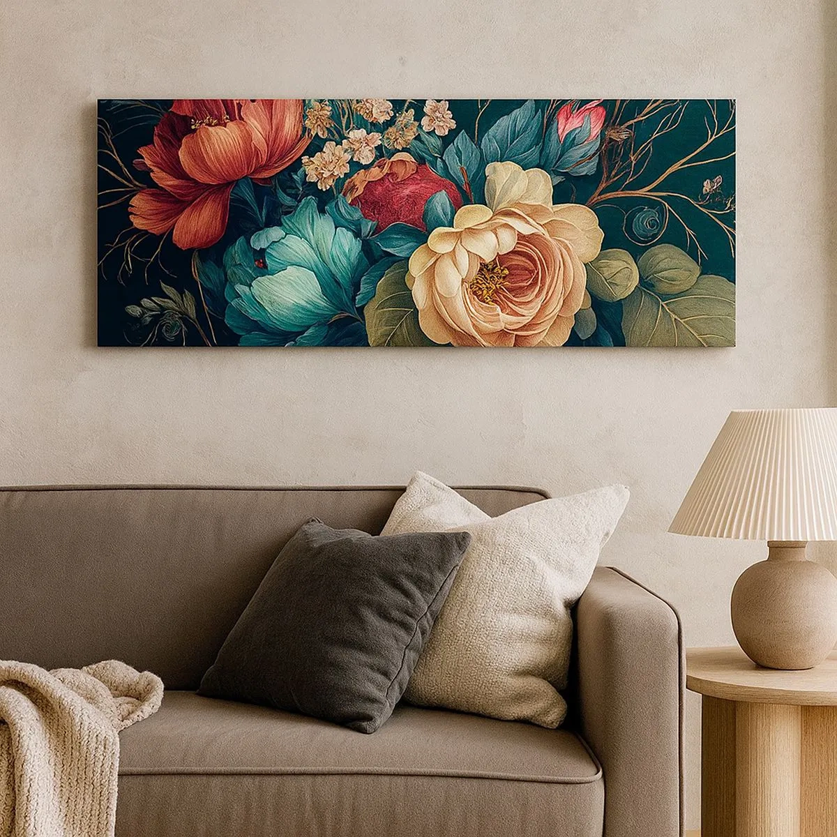 Bild auf Leinwand - Leinwandbild - Charme des 19. Jahrhunderts - 100x40 cm
