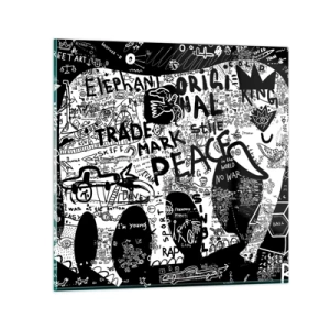 Glasbild - Bild auf glas - Reiche Straßenwelt - 70x70 cm