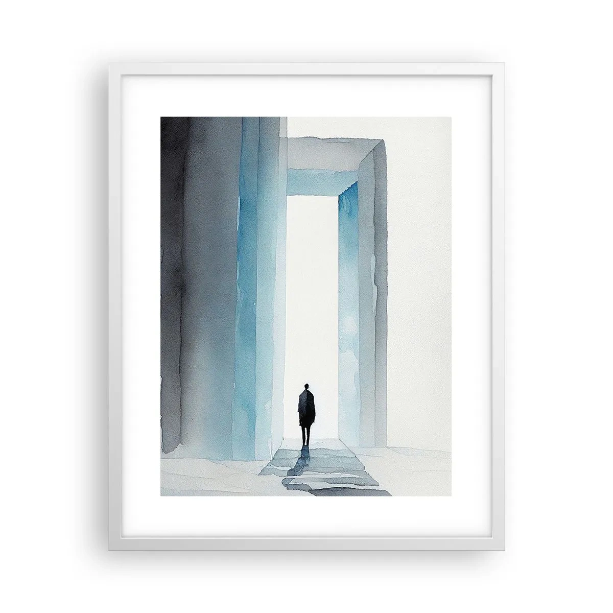Poster in einem weißen Rahmen - Lebe ohne Grenzen - 40x50 cm